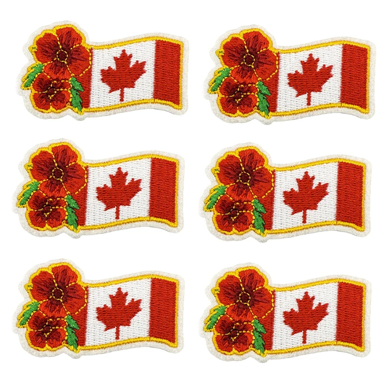 Parches bordados de soldado rojo de Canadá para ropa, parche de hoja de arce de Canadá, parches para planchar para ropa, uniforme, pantalones vaqueros, insignias para coser - imagen 4