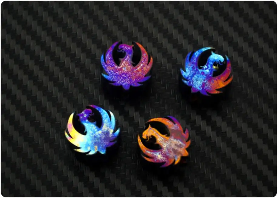 Cuchillo colgante de cuerda Edc, herramienta de aleación de titanio colgante de aleación de titanio Tc4, cuchillo azul, colgante de cuerda - imagen 3