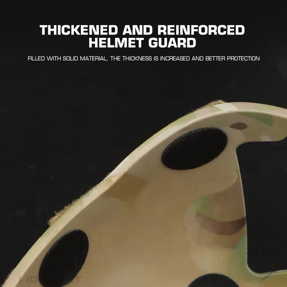 Casco táctico placa protectora gancho bucle montaje engrosado rápido SF Super alto corte casco escudo caza tiro Airsoft Gear - imagen 3