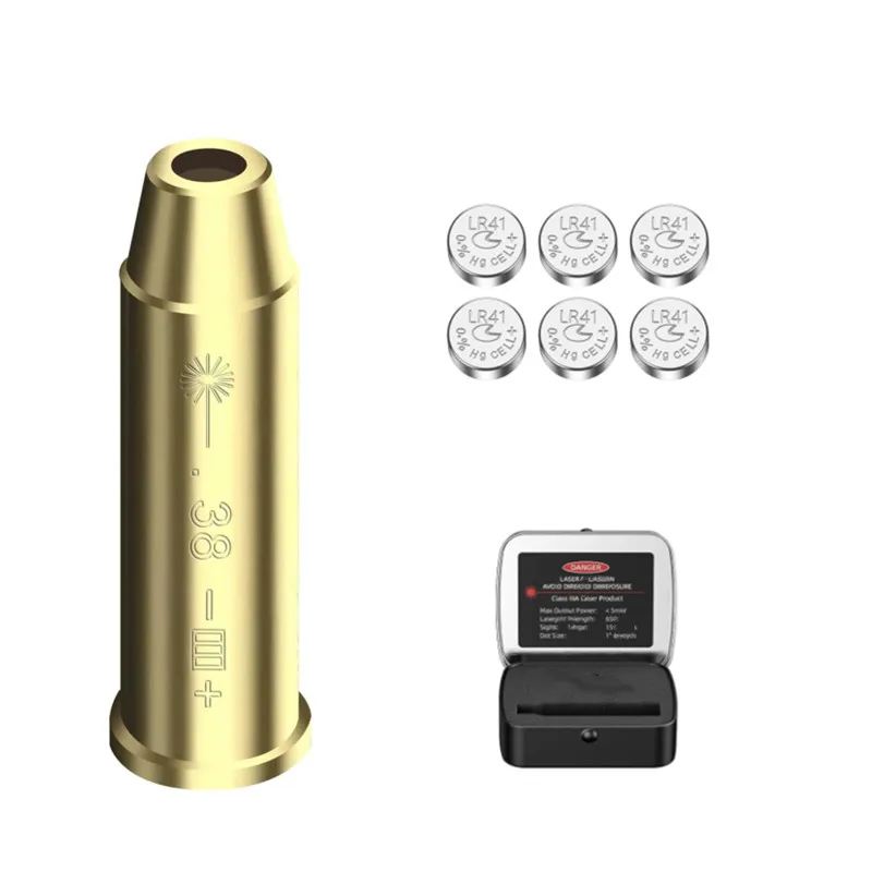 Laser Bore Sighter colimador láser rojo para .38 SPL