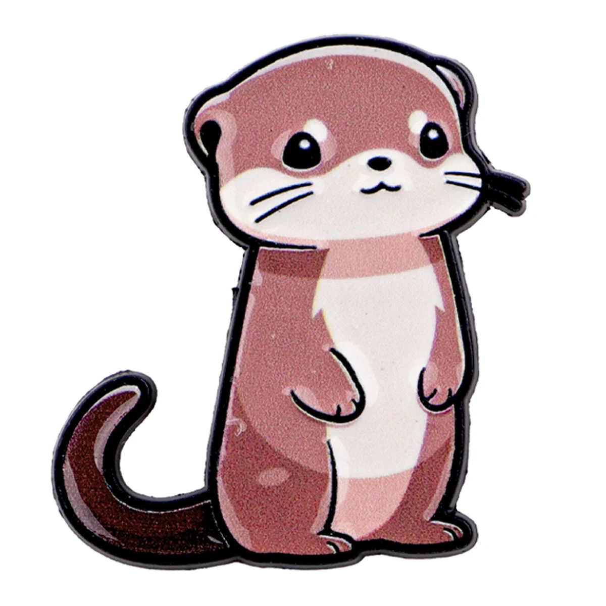 Pin esmaltado nutria – Broche metálico para solapa, mochila o gorra - imagen 5