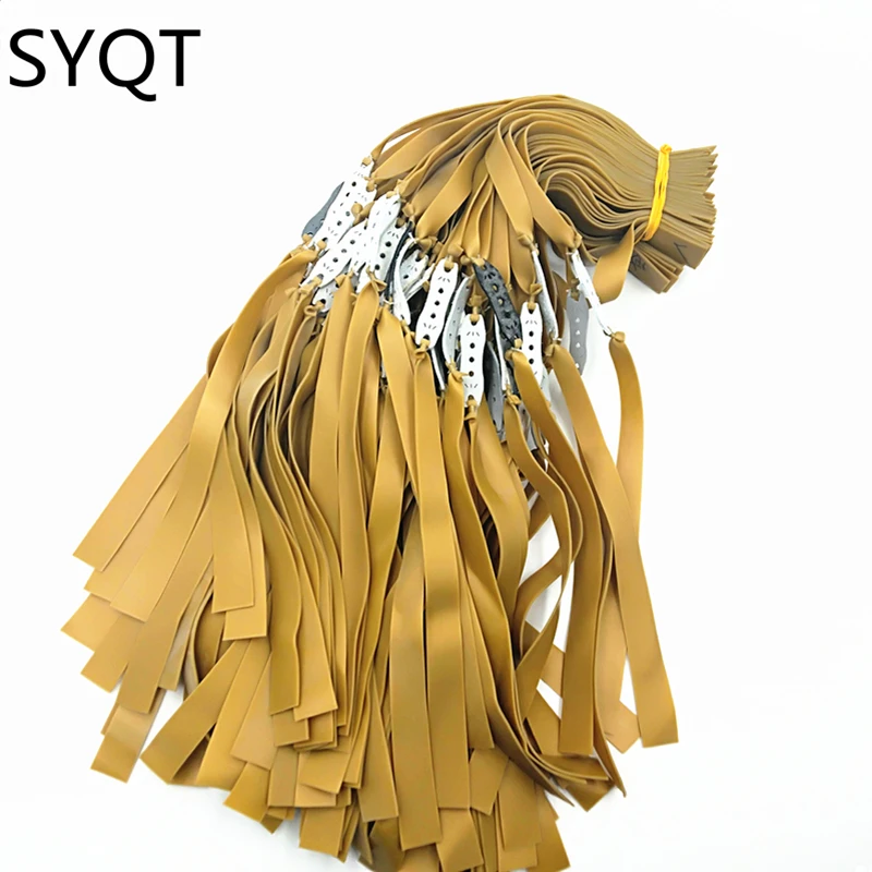 Banda de goma plana gruesa de rebote rápido, accesorios de tirachinas, Catapulta de caza al aire libre, banda de goma de alta tensión, 1,0-1,2mm, nuevo - imagen 4