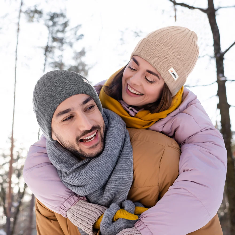 Gorro térmico de lana para hombre, gorros deportivos suaves a prueba de viento, para deportes al aire libre, Snowboard, senderismo, ciclismo y esquí, de invierno - imagen 2