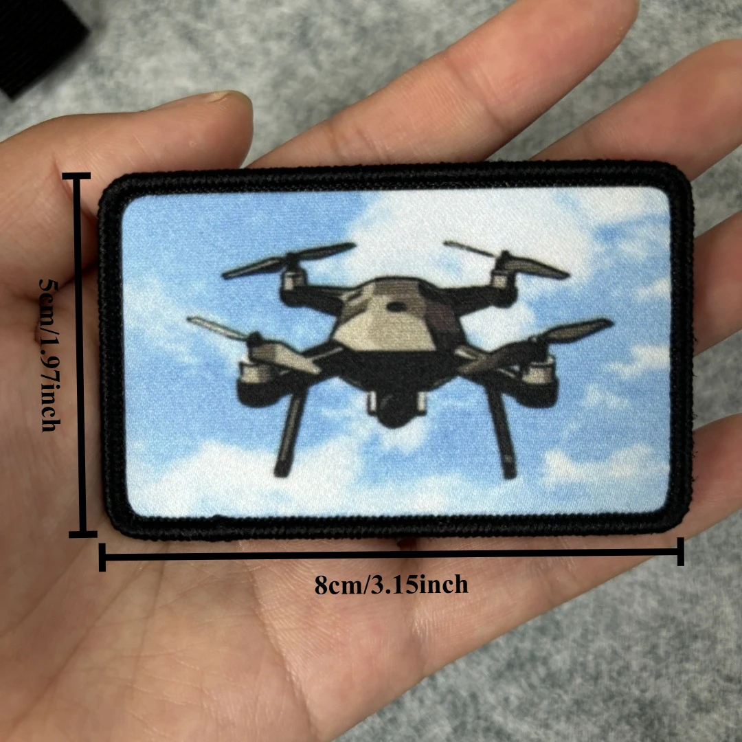 Aces 762 naipes parche táctico pistola gancho y bucle parches Drone brazalete del ejército insignia de moral militar pegatinas para mochila - imagen 3