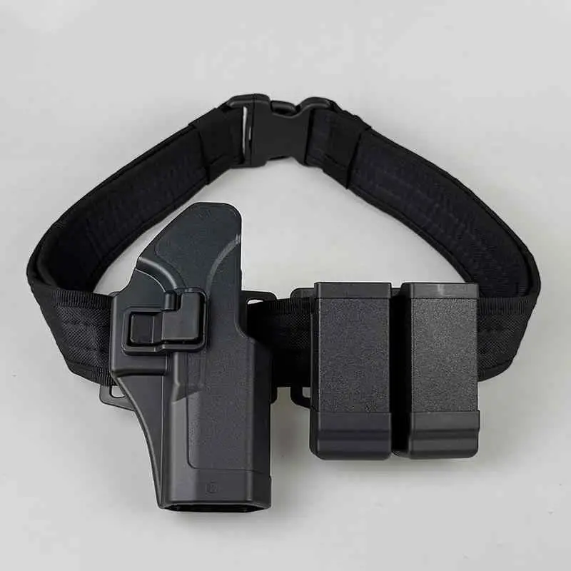 AQzxdc Glock cinturón táctico funda de traje de extracción rápida funda de revista Universal G17 N1 P1 G19 G18 G22 26 - imagen 2