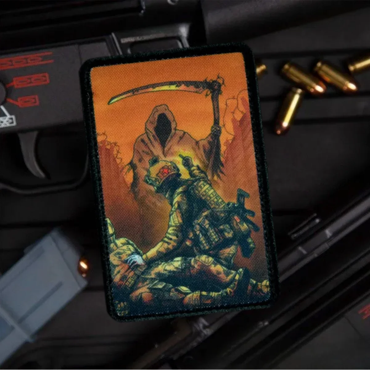 Parche táctico moral "no hoy", parche médico con gancho y bucle, insignia del ejército de ayuda militar, brazalete, pegatinas tácticas impresas para mochila - imagen 2