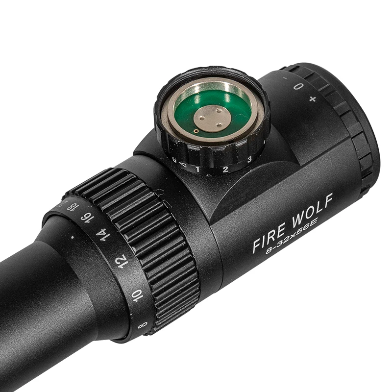 Óptica táctica para Rifle de aire 8-32X56E, punto rojo, mira telescópica verde, mira telescópica compacta, mira telescópica de caza, soportes de buena calidad - imagen 5