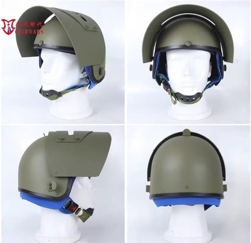 Casco táctico estilo MASKA-1Sch con protector facial de metal extraíble – Modelo de entrenamiento ABS para airsoft y cosplay de convención - imagen 4