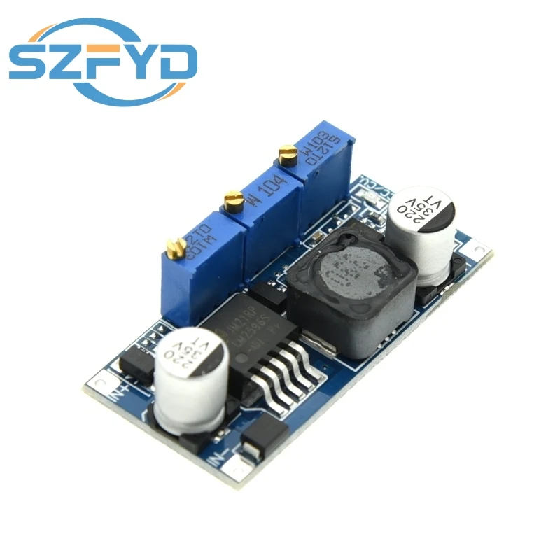 Controlador LED LM2596: reductor CC-CC, fuente de alimentación CC/CV ajustable, módulo de cargador de batería - imagen 3