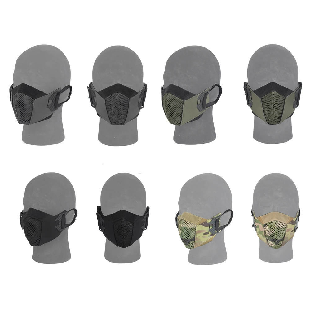Mascarilla facial táctica antiniebla, equipo de protección de caza, accesorio de equipo de caza, Airsoft, cómodo, corte láser, transpirable