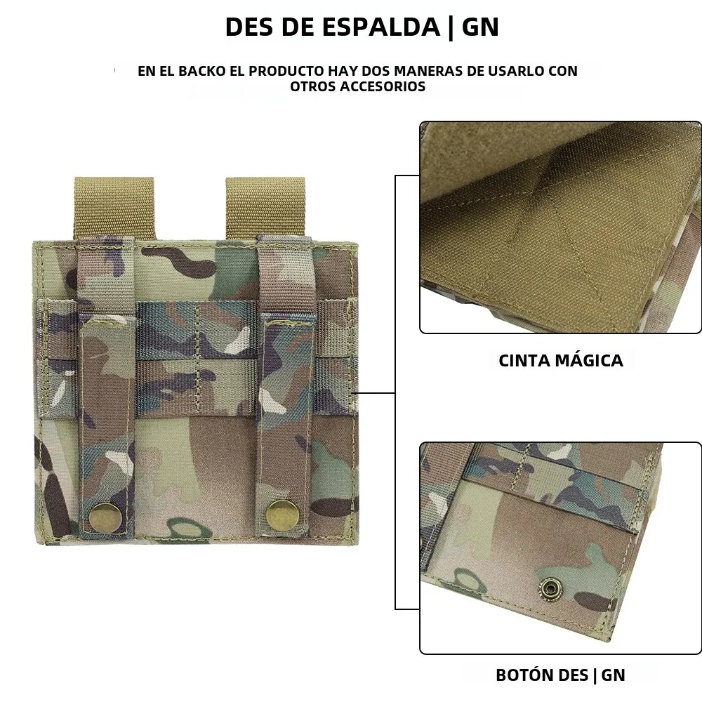 SINAIRSOFT-bolsa táctica para revistas M4, calentador MOLLE, doble bolsa Mag, carga USB, función de temperatura constante - imagen 5