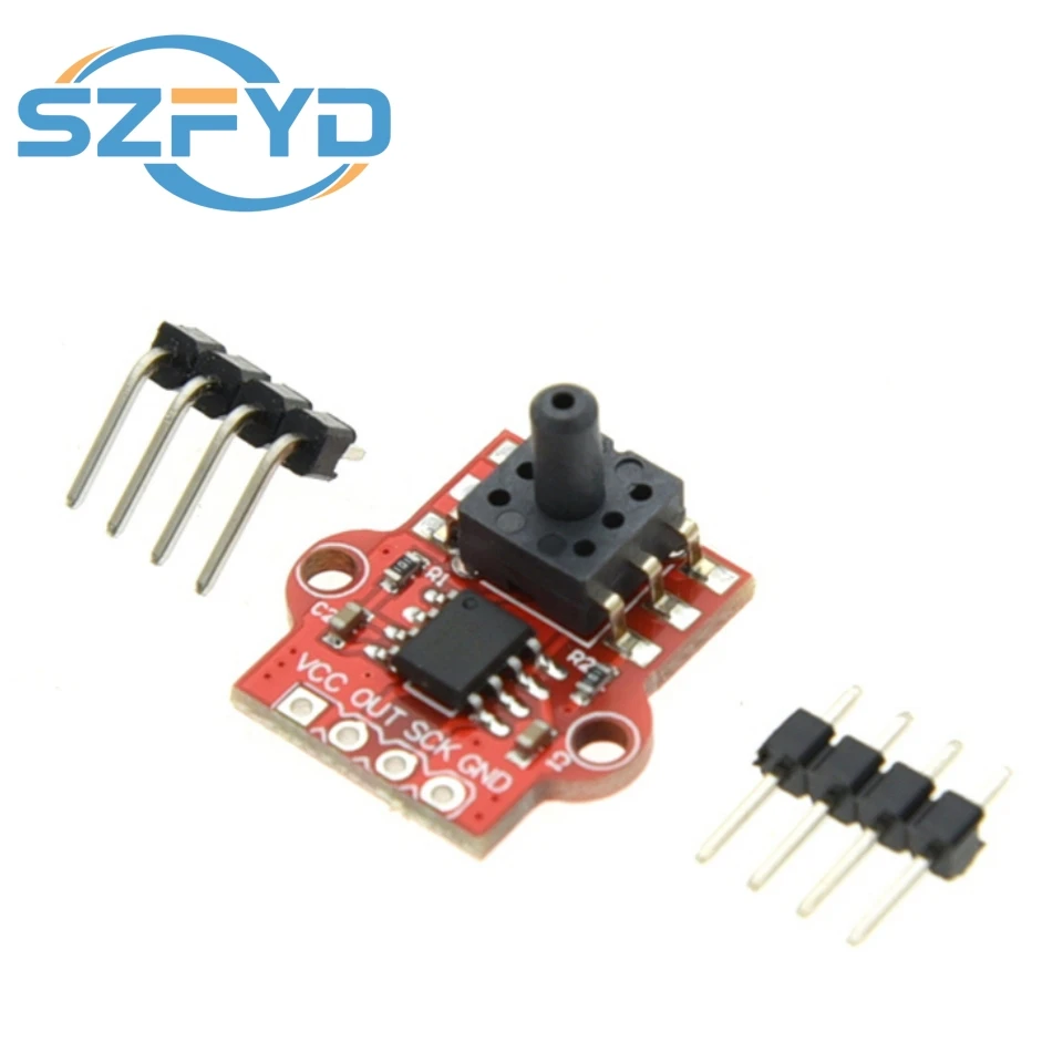 Módulo Sensor de presión barométrica Digital de 3,3-5V, placa controladora de nivel de agua líquida, conexión de 0-40KPa, tubo suave de 2,5mm para Arduino