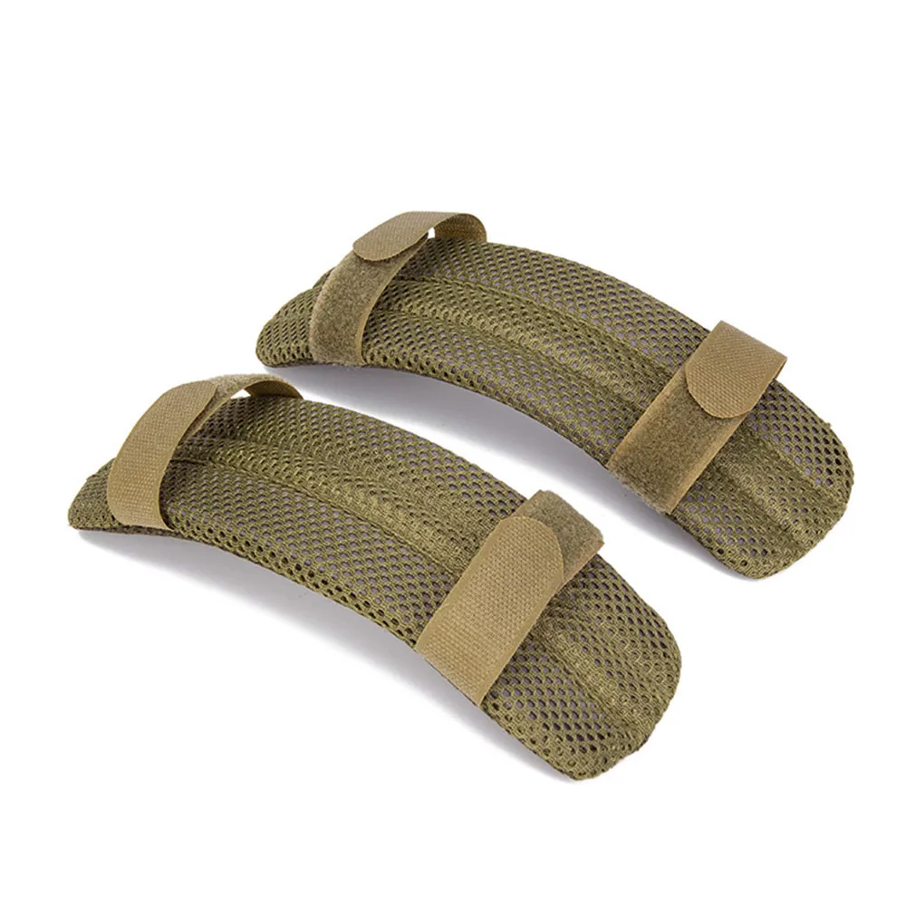 Conjunto de 1 par de chaleco táctico, almohadillas para correa de hombro, mochila para exteriores, cojín de malla transpirable, hombrera para chaleco de caza FCPC/JPC