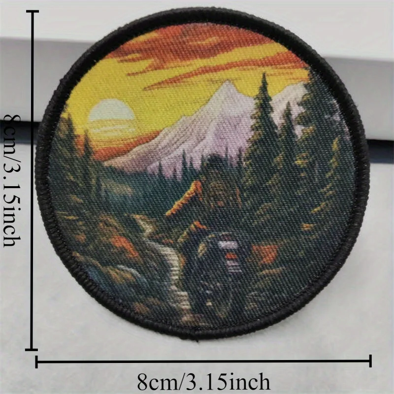 Parche con estampado para caminar hacia el sol, chaleco táctico, insignia de moral, accesorios de decoración para mochila, pegatinas, parches para ropa - imagen 3