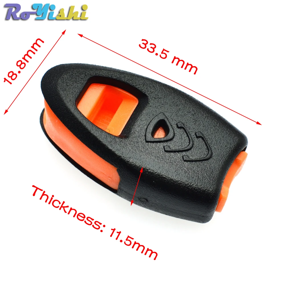 Silbato de emergencia con cremallera, extremos de cordón, bloqueo, cuchillo de Paracord, cordón, supervivencia, Camping al aire libre, Kits de viaje - imagen 2