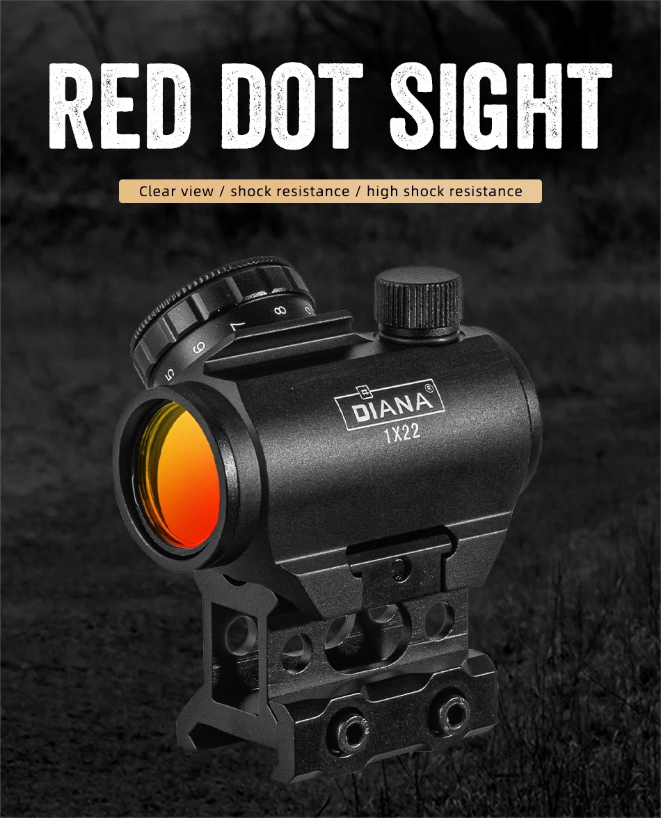 DIANA 1x22 Red Dot Sight 4 MOA
