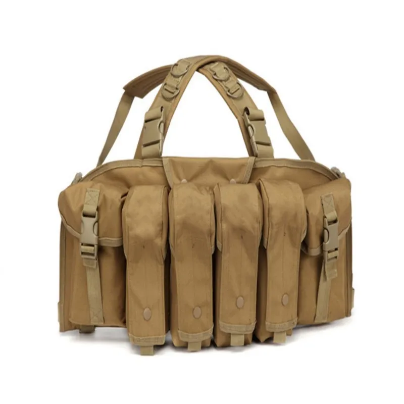 Chaleco táctico AK Chest Rig Molle, equipo militar del ejército, bolsa para revistas AK 47, chaleco de caza para Paintball Airsoft al aire libre - imagen 3