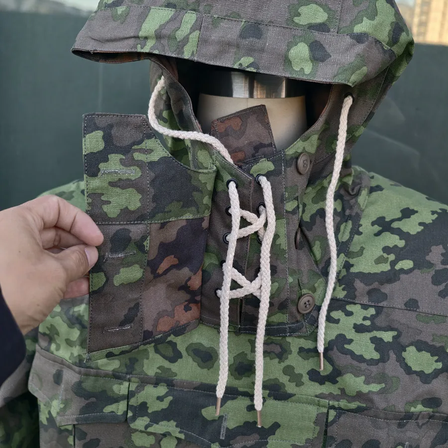 Sudadera táctica cortavientos doble cara camuflaje hoja roble - imagen 2