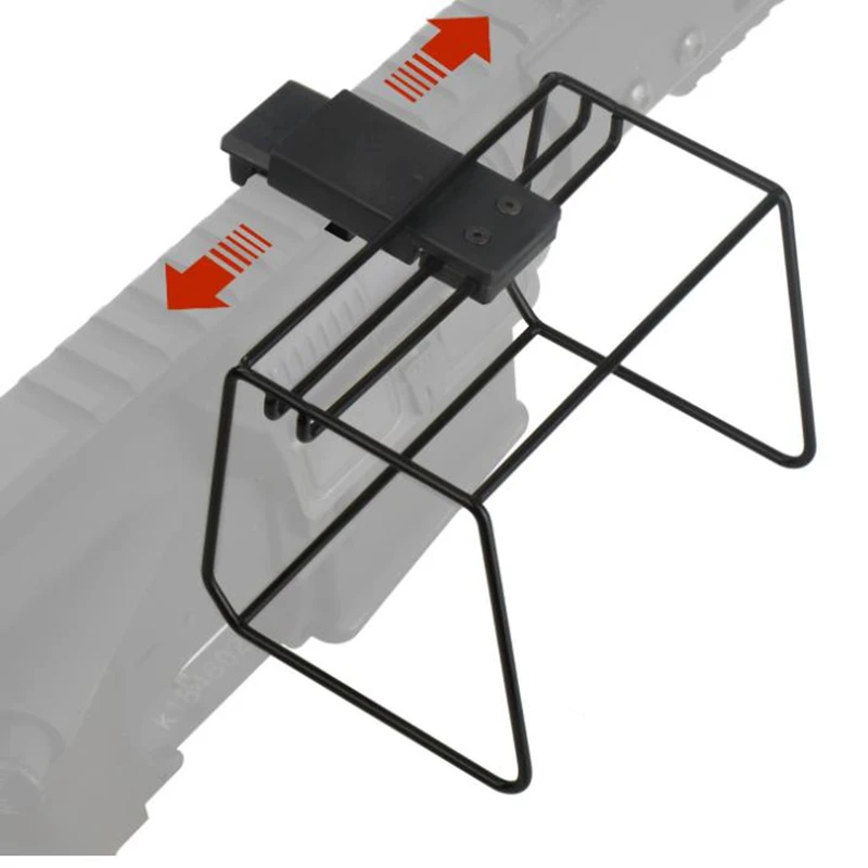 Airsoft receptor de carcasa de latón, liberación rápida, cartuchos de pistola de Rifle M4 AR15, receptor de recuperación, trampa de envoltura de red, paquete de munición de revista cuadrado - imagen 3