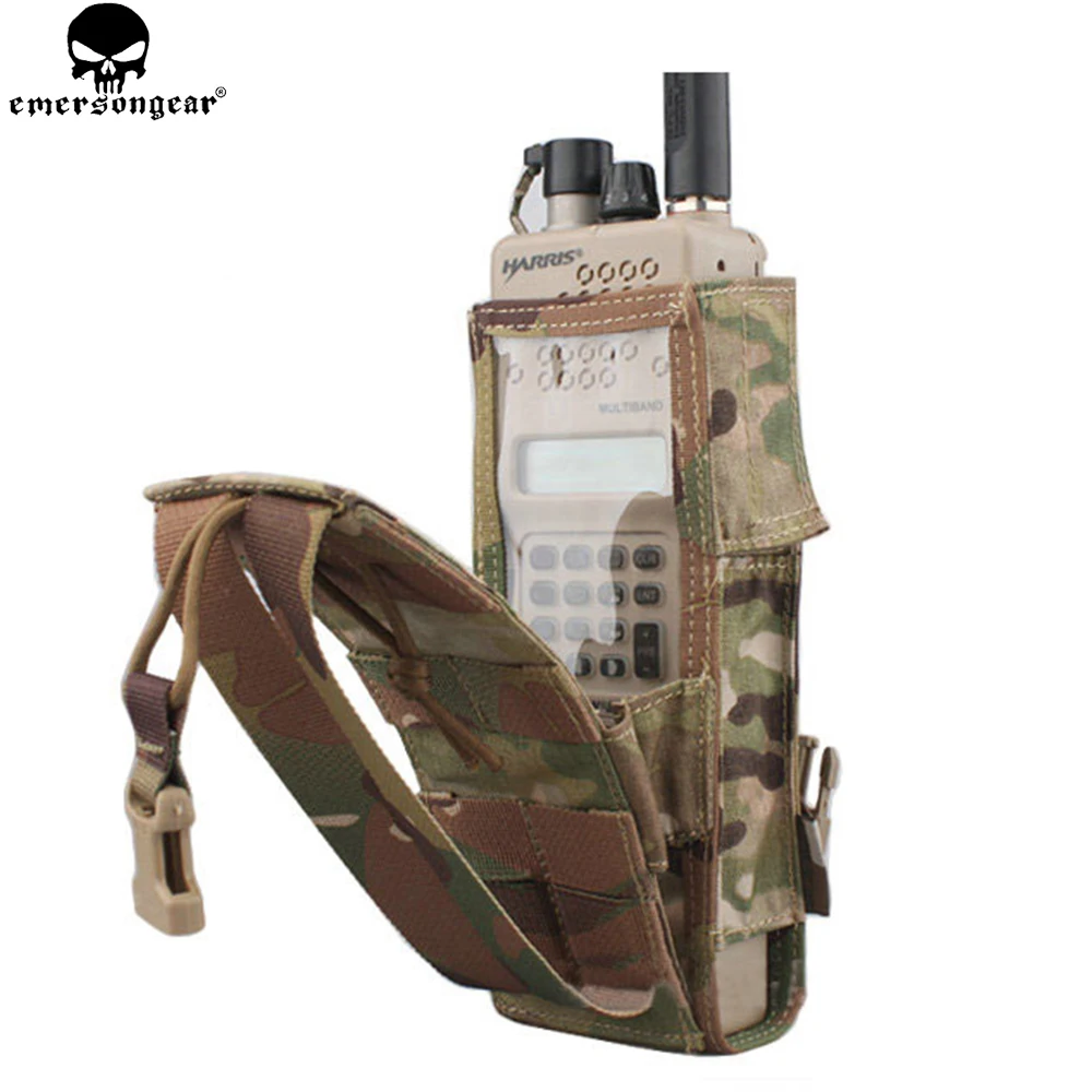 EMERSONGEAR táctico PRC 148/152 bolsa de Radio caza Paintball Airsoft equipo de combate Molle soporte de Radio Multi-camo negro EM8350 - imagen 5