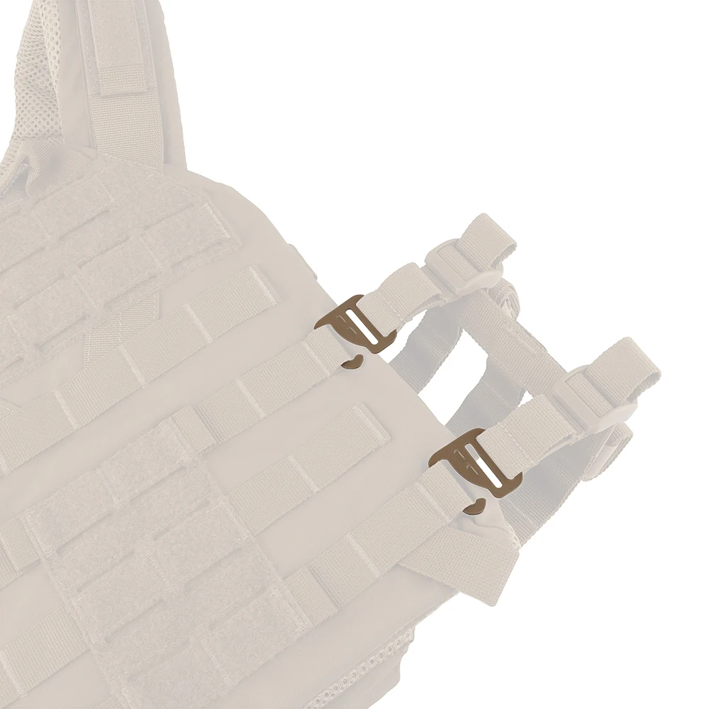 Hebilla de correas de gancho G, chaleco táctico, portador de placa, correa de mochila, hebilla de Metal de liberación, gancho de repuesto, accesorios de chaleco, 2 piezas - imagen 3