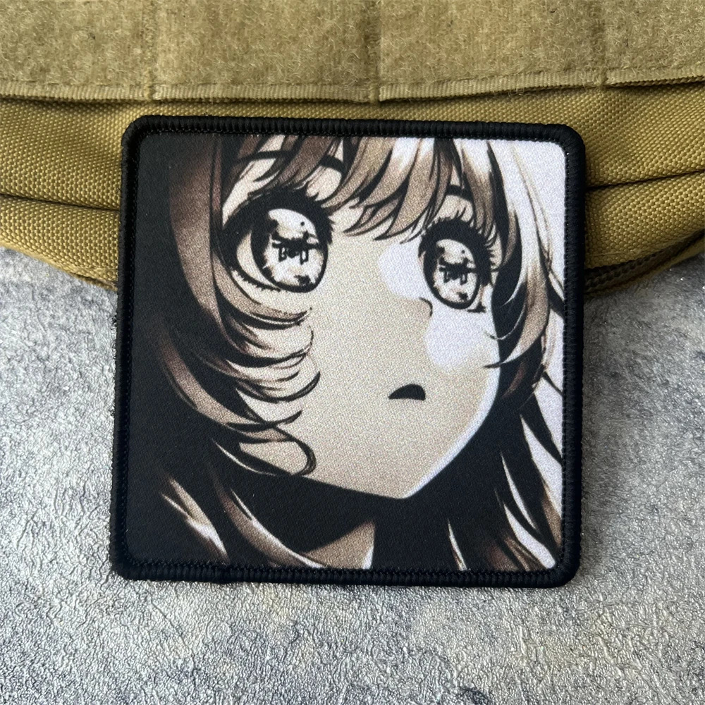 Parche de insignia de moral de Copters de Anime, emblema militar, brazalete táctico, gancho y bucle impreso, ropa, mochila, accesorios, pegatinas - imagen 4