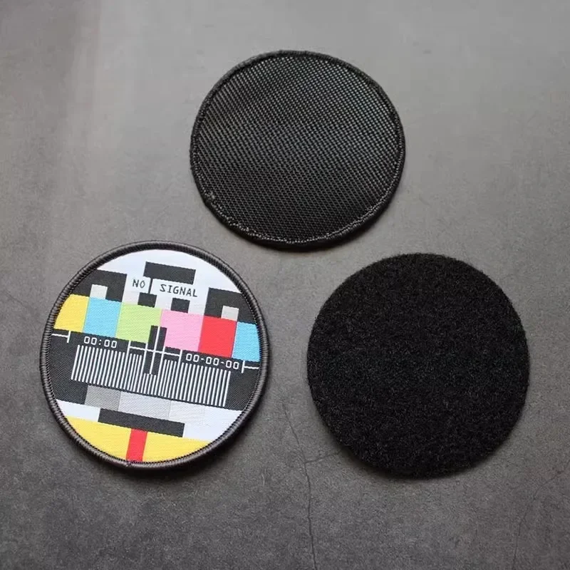 La televisión No tiene señal, parches de gancho y bucle para ropa, interés, sin canales, brazalete, insignia de moral en mochila, sombrero, parche bordado - imagen 2