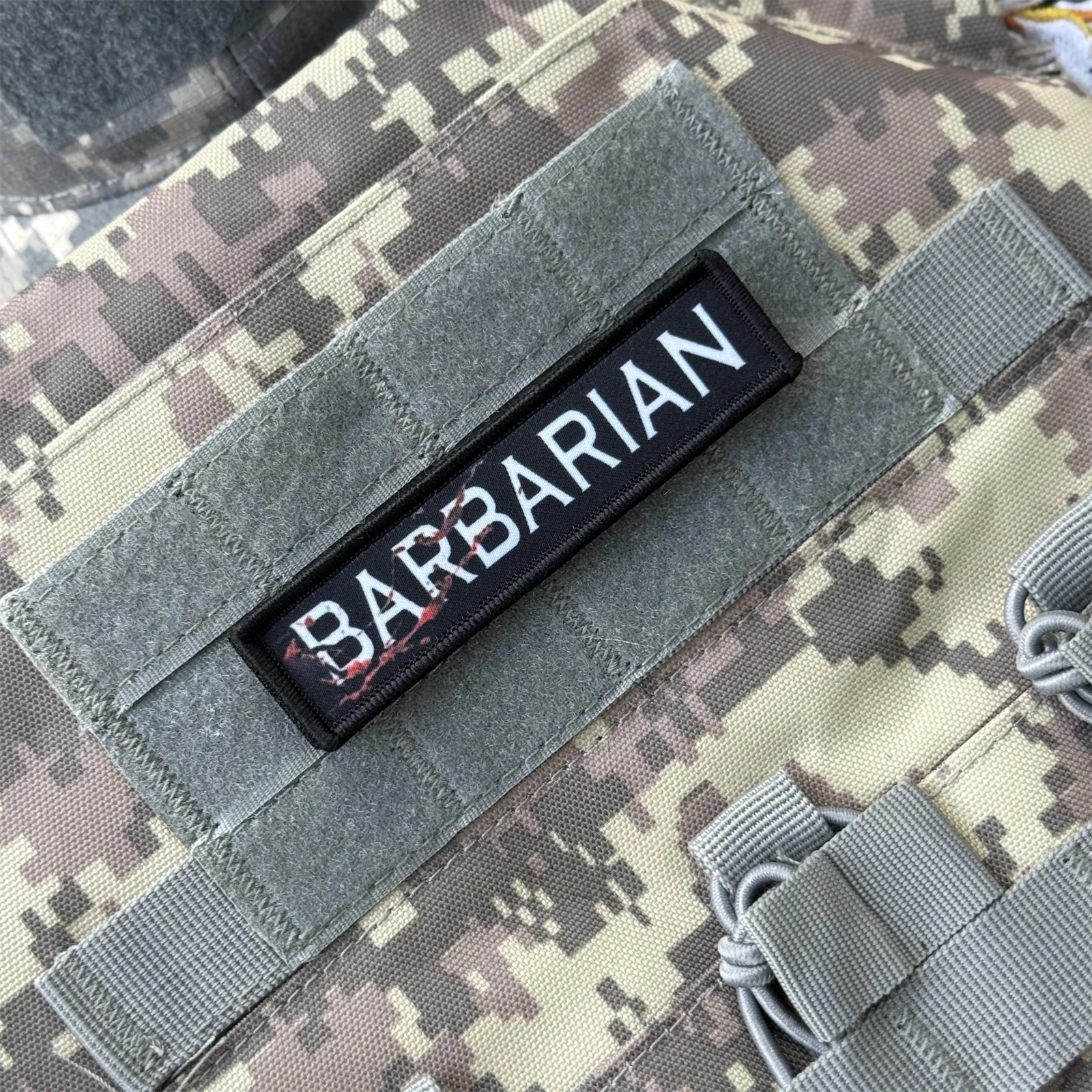Parches impresos con insignia de moral divertida bárbara para ropa, brazalete militar táctico, gancho y bucle, accesorios para mochila, pegatinas - imagen 4