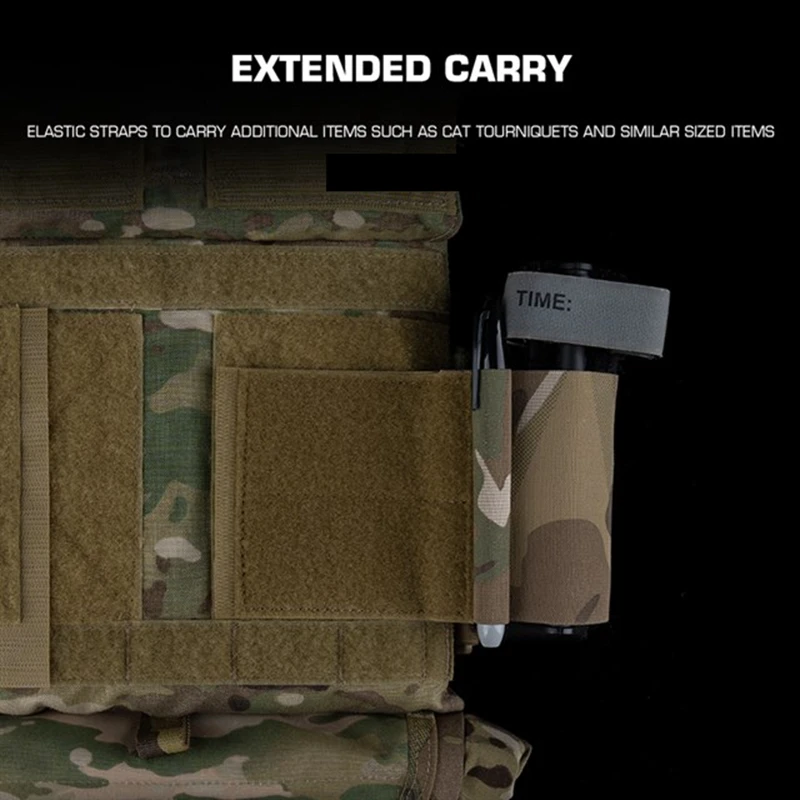 Soporte de torniquete elástico/TQ con ala lateral de sujeción de gancho y bucle - imagen 3