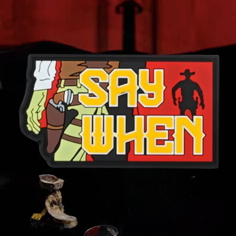 Di cuando parche de PVC 3D, brazalete táctico con gancho y bucle, insignia de moral, accesorio, mochila, pegatinas decorativas, parches para ropa - imagen 2