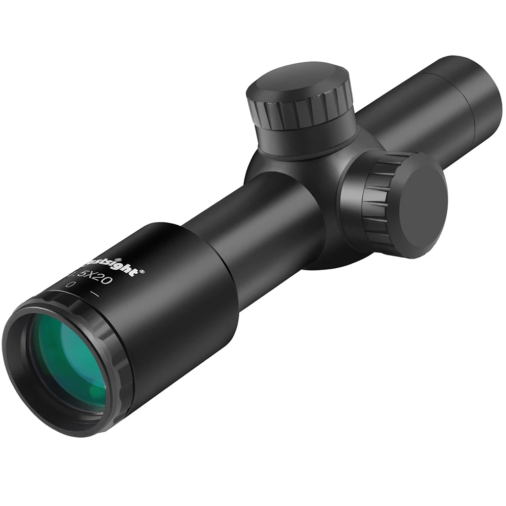 Mira compacta 4,5x20, mira para Rifle de caza AR15, mira telescópica de retícula grabada de vidrio P4 para mira de caza - imagen 2