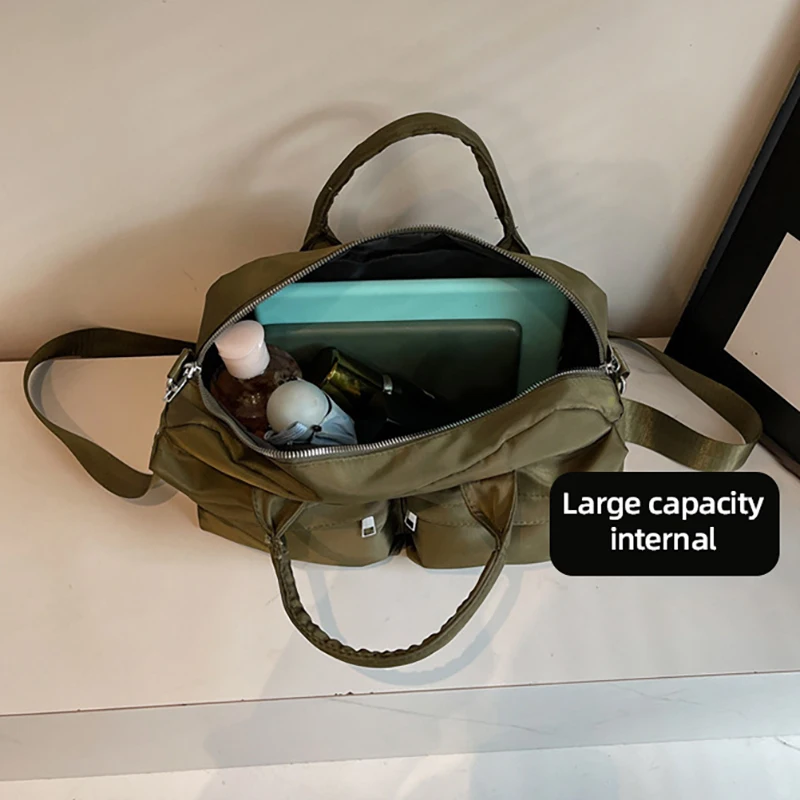 Bolso de hombro tipo bandolera para deportes de Fitness, bolso de viaje con múltiples bolsillos, bolso de distancia para viaje corto, bolso de fin de semana para comando de gran capacidad - imagen 4