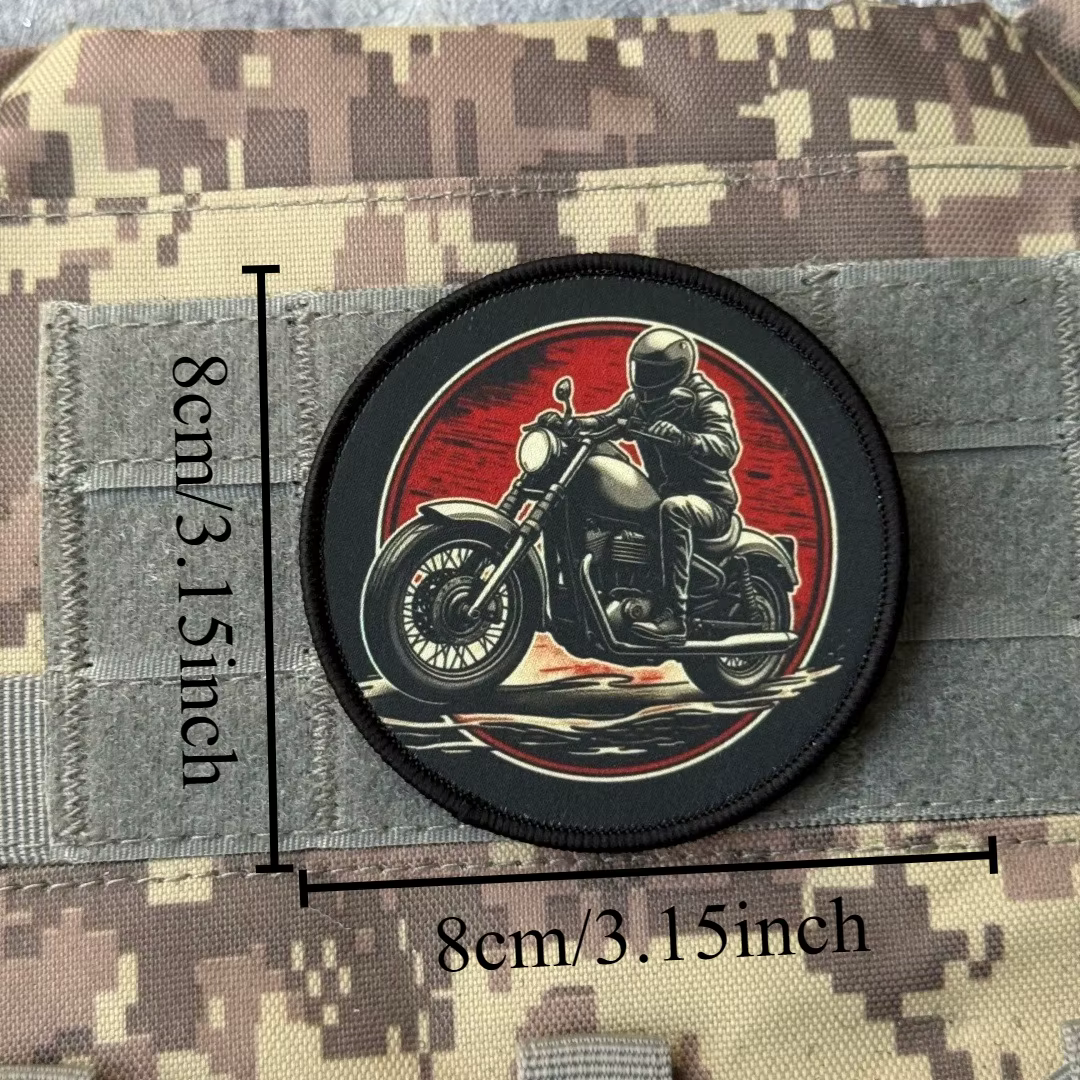 Parche táctico chevron motocicletas – Insignia militar con velcro - imagen 2