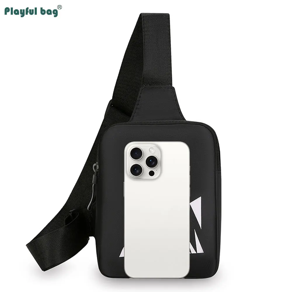 Bolso de pecho informal para hombre y mujer, bandolera pequeña para exteriores, AVA319 - imagen 5