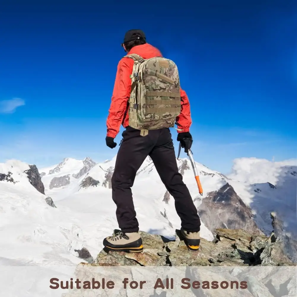 Mochila de senderismo para acampada, morral táctico 3D para escalada, deporte al aire libre, bolsa de viaje, 40L - imagen 5