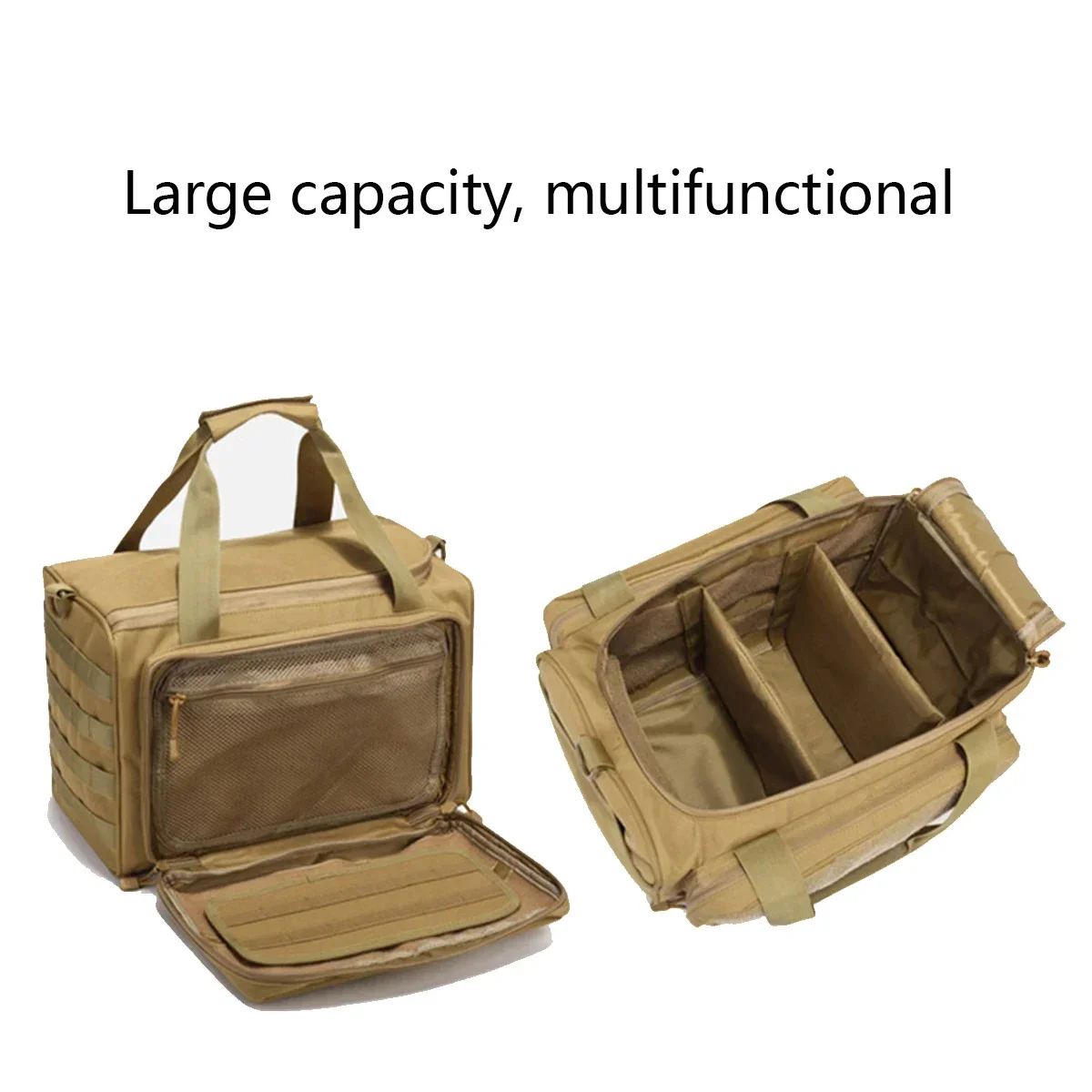 Bolsa táctica para rango de armas, bolsas de almacenamiento para sistema Molle de tiro de entrenamiento, mochila de nailon para exteriores, paquete de hombro, accesorios de caza - imagen 3