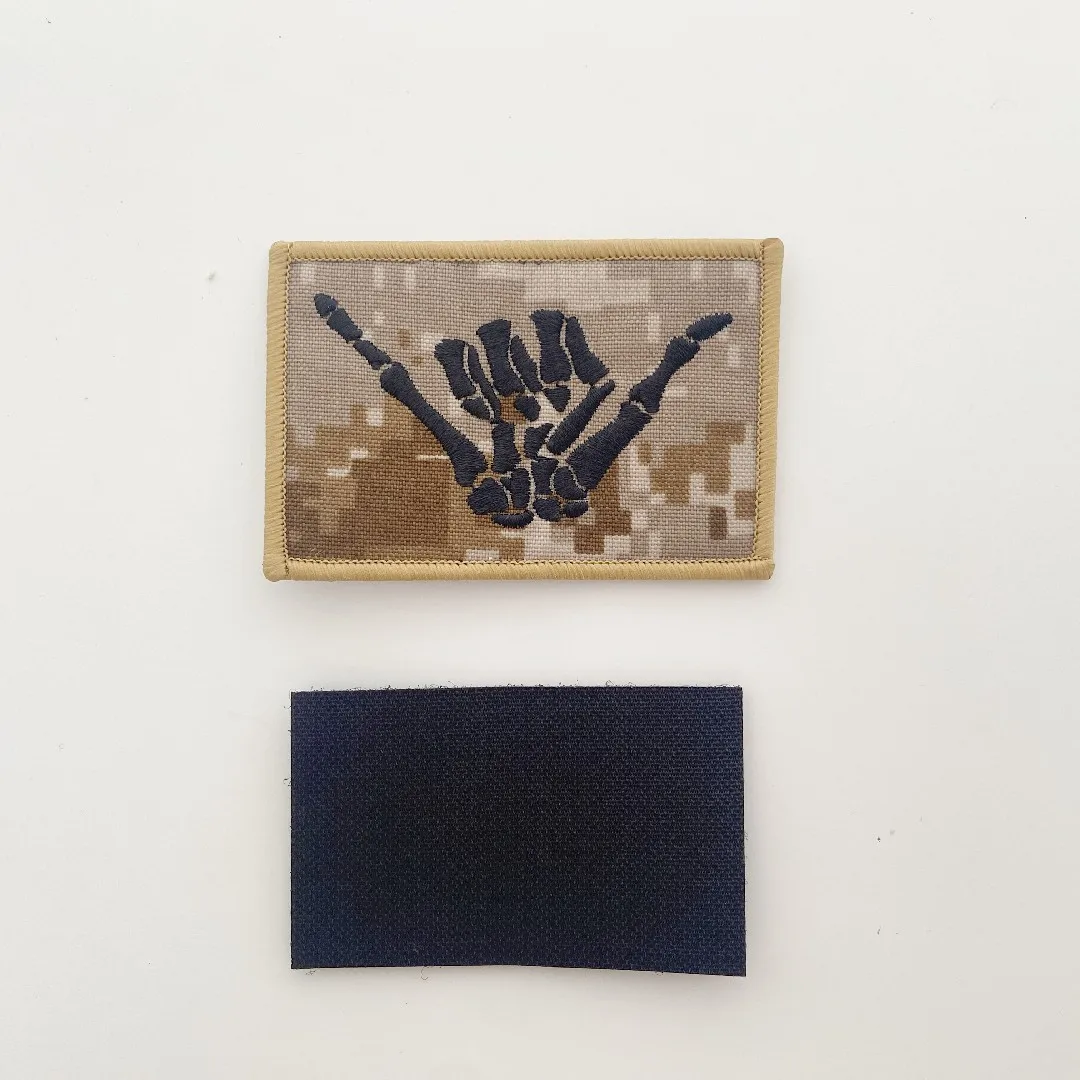 Sello SEAL adora usar dedos del cráneo 666 parche mágico Ding brazalete insignia moral - imagen 5