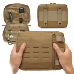 Bolsa táctica MOLLE admin modular con corte láser, EDC EMT