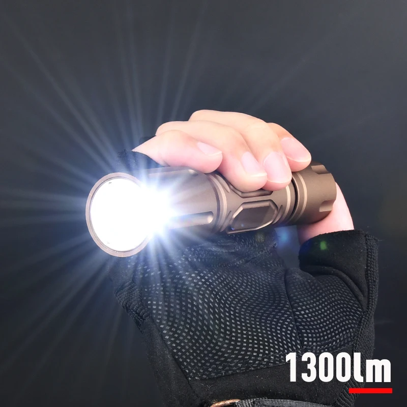 Wadsn-Linterna de mano táctica de Metal PLH V2, 1300 lúmenes, caza, Airsoft, arma, luz de explorador con Clip de antorcha, Ajuste rápido para casco - imagen 3