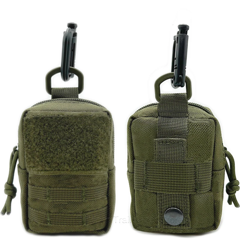 Mini bolsa táctica MOLLE, utilidad compacta, batería EDC, funda para cigarrillos, bolsas de cintura con ranura para tarjetas para caza, senderismo, correr y acampar - imagen 2