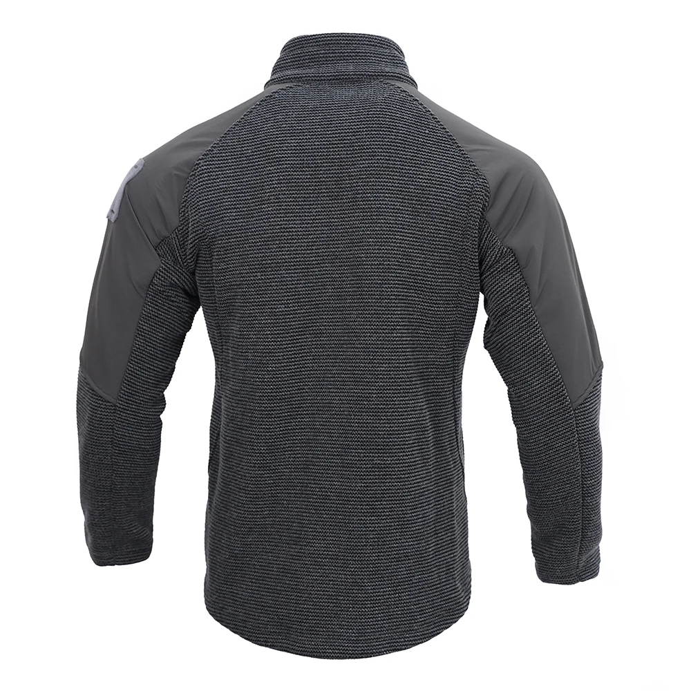 Emersongear etiqueta azul chaqueta táctica de gamuza polar abrigo cortavientos calidez Camping Casual combate senderismo viaje gris EMB9593 - imagen 5