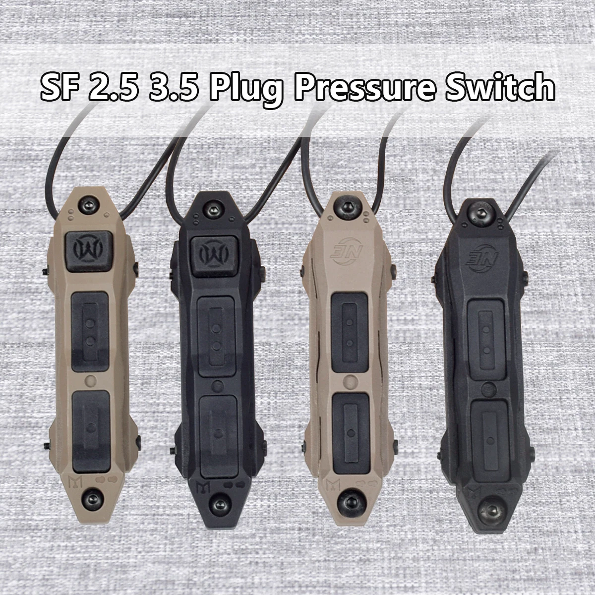 Botón de interruptor de presión táctico remoto, doble función, cola para PEQ-15, SureFire, M300, M600, linterna, Airsoft, luz de arma - imagen 4
