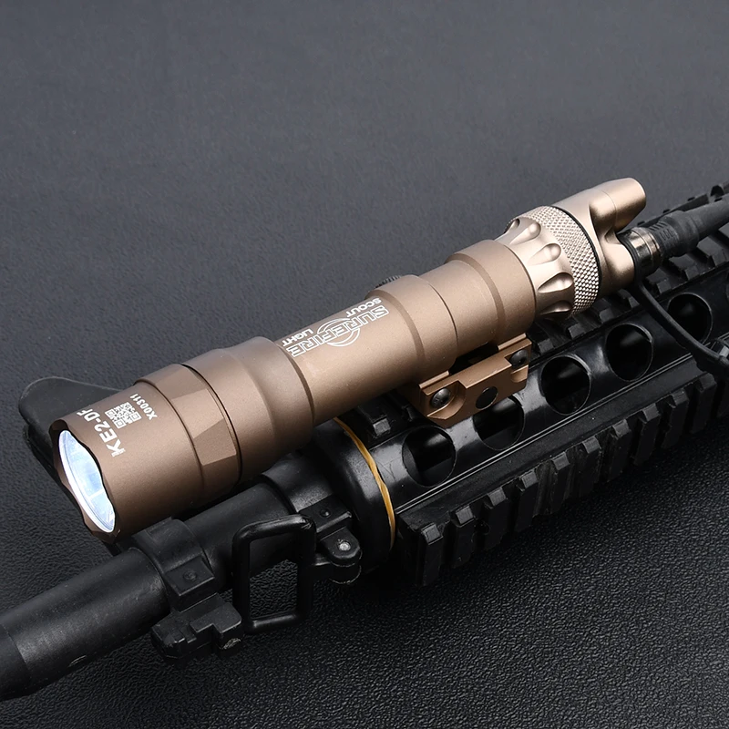 WADSN Luz de explorador M600DF con tapa trasera de Metal Surfire M600 M600C 1400 lúmenes antorchas Airsoft caza Softair arma iluminación - imagen 2