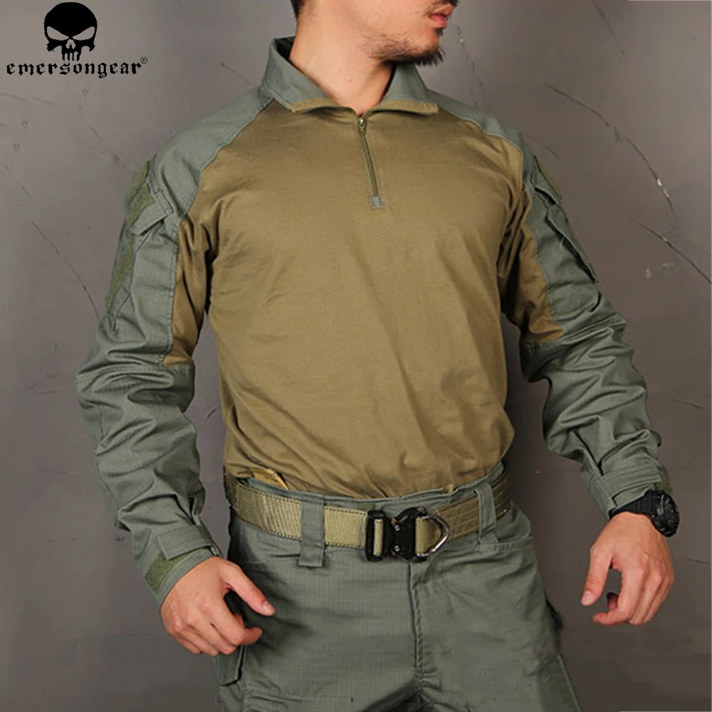 EMERSONGEAR-camisa de combate multicamuflaje, ropa de caza, G3, BDU, Airsoft, táctico, emerson, campamento de entrenamiento, Wargame, camisa negra multicamuflaje - imagen 4
