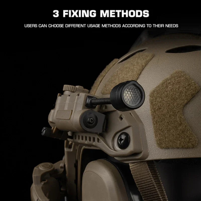 Lámpara táctica para casco, luz estroboscópica roja/verde/azul/blanca/IR, luz IFF para caza al aire libre, linterna LED, accesorios de equipo Airsoft - imagen 4