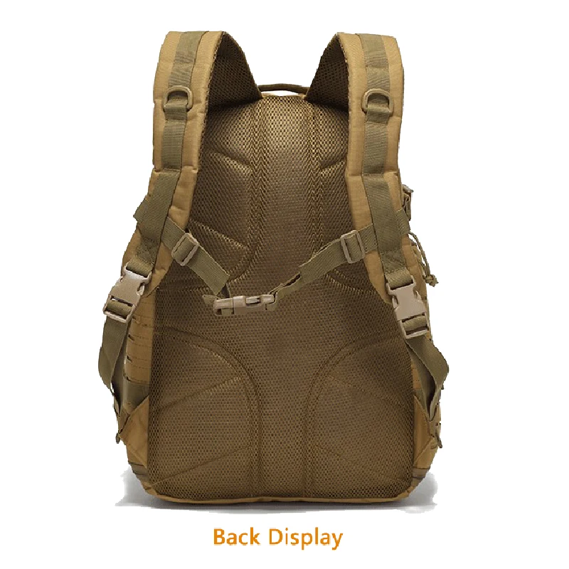 Mochila táctica militar para hombre, al aire libre para acampar morral, montañismo, deportes, viajes, ejército, caza, asalto, Mohr - imagen 4