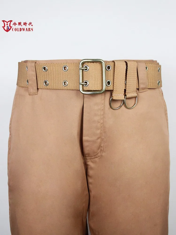 Cinturón exterior ruso, cinturón de nailon de doble aguja con hebilla de metal para hombre rosa militar - imagen 4