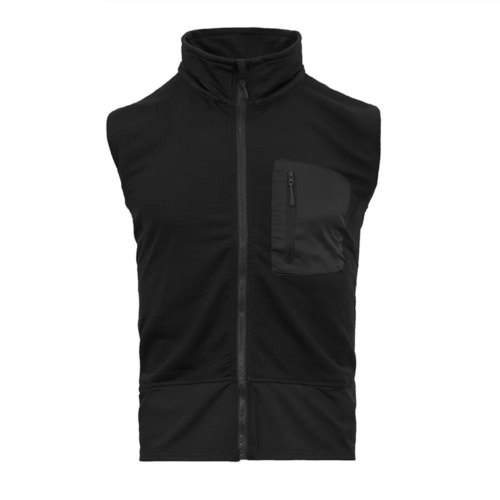 Chaleco táctico Emersongear polar negro – Cálido para airsoft - imagen 2