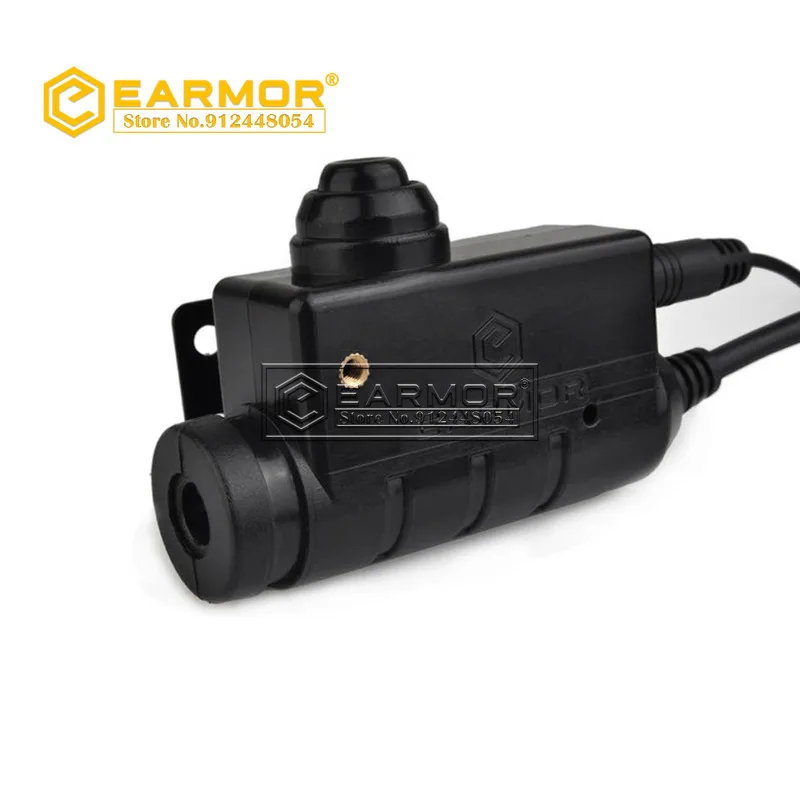 EARMOR M52 PTT adaptador Airsoft auriculares tácticos PTT Kenwood Midland extender la combinación de botones de línea de dedo - imagen 5