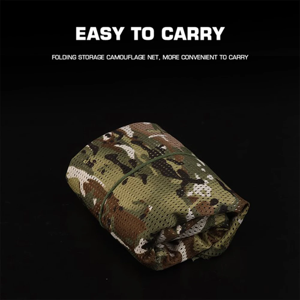 Velo de francotirador para fotografía, bufanda táctica de malla, red militar multifuncional, envoltura facial para la cabeza, 1,5x2m - imagen 4